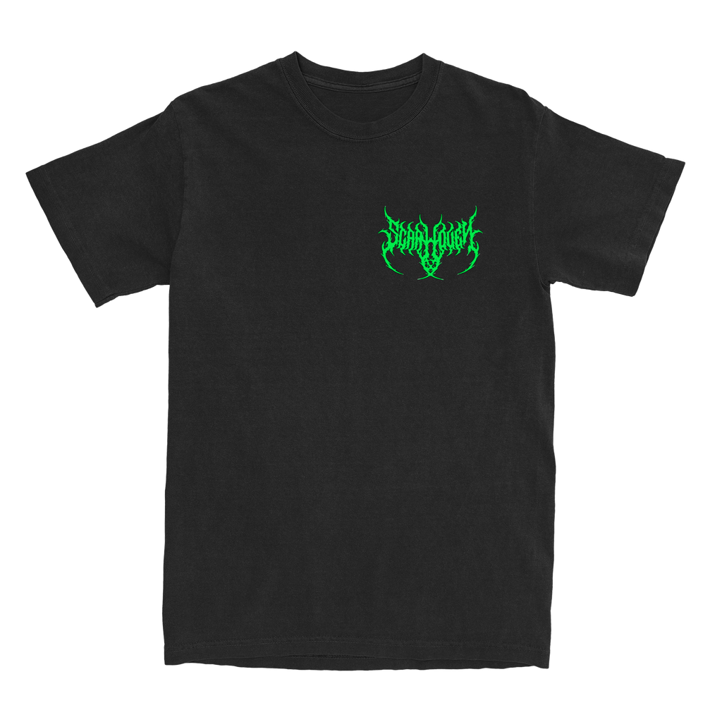 SCAR WOVEN LOGO T-SHIRT GREEN SHOW EXCLUSIVE