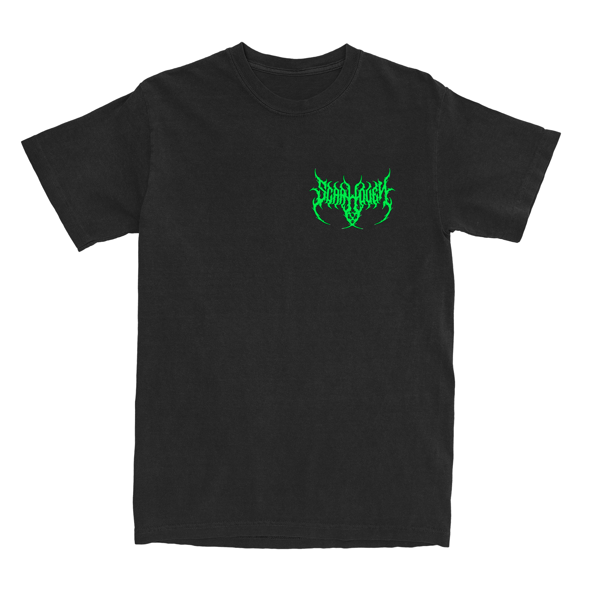SCAR WOVEN LOGO T-SHIRT GREEN SHOW EXCLUSIVE